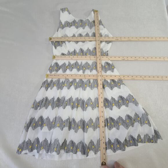 Anthropologie Corey Lynn Calter Frequence Linen abstract dress Sz 2 Resort wear - Picture 7 of 12